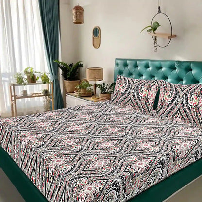Nazakat Print Double Bed Bedsheet