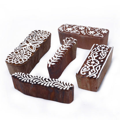 Handcarved Border Wooden Block Printing Stamps