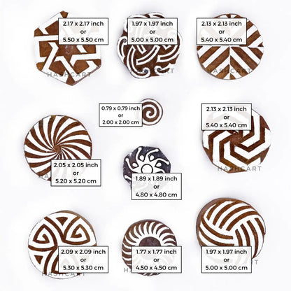 Geometrical Circles Printing Stamps