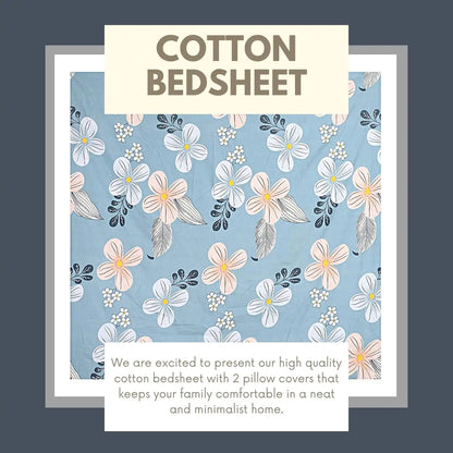 Riri Floral Printed Fitted Bedsheet