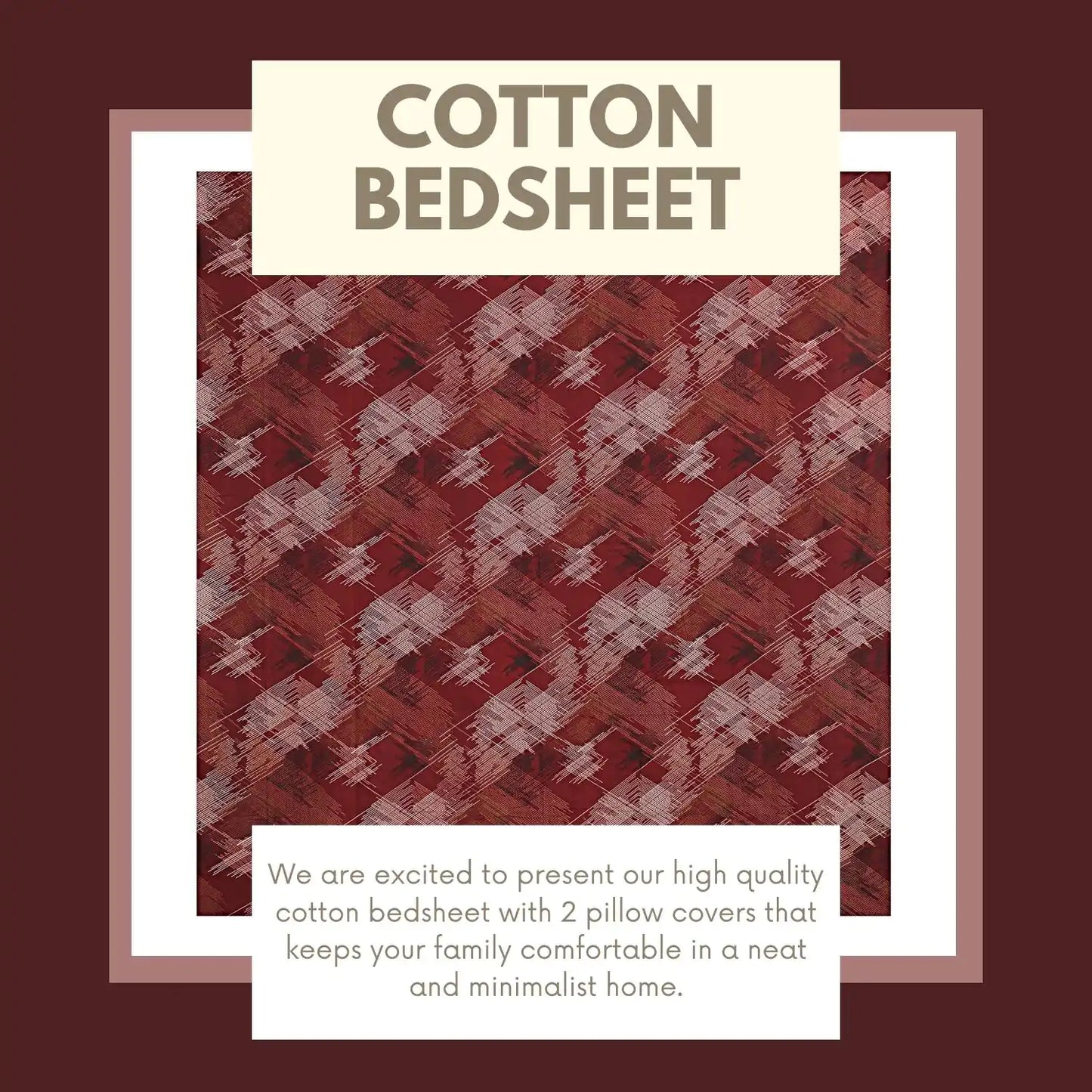 Marina Maple Printed Cotton Bedsheet