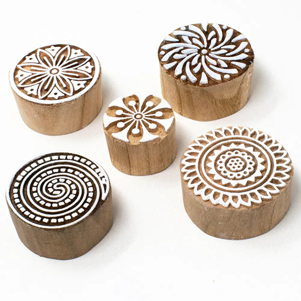 Round Designs Handmade Printing Blocks