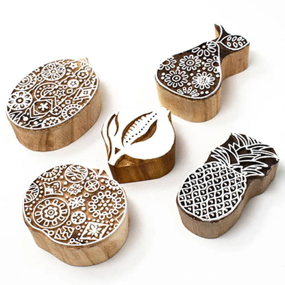 Fruits Wooden Stamps