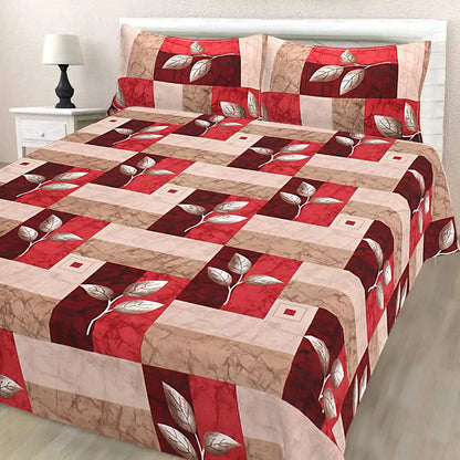 Flying Flowers Double Bed Bedsheet