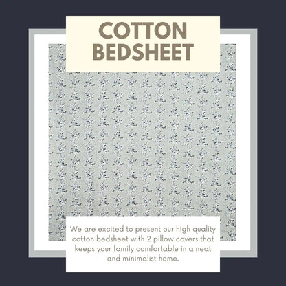 Scattered Blooms Double Bed Bedsheet