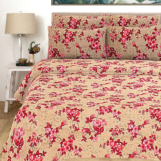 Floral Garden Double Bed Bedsheet