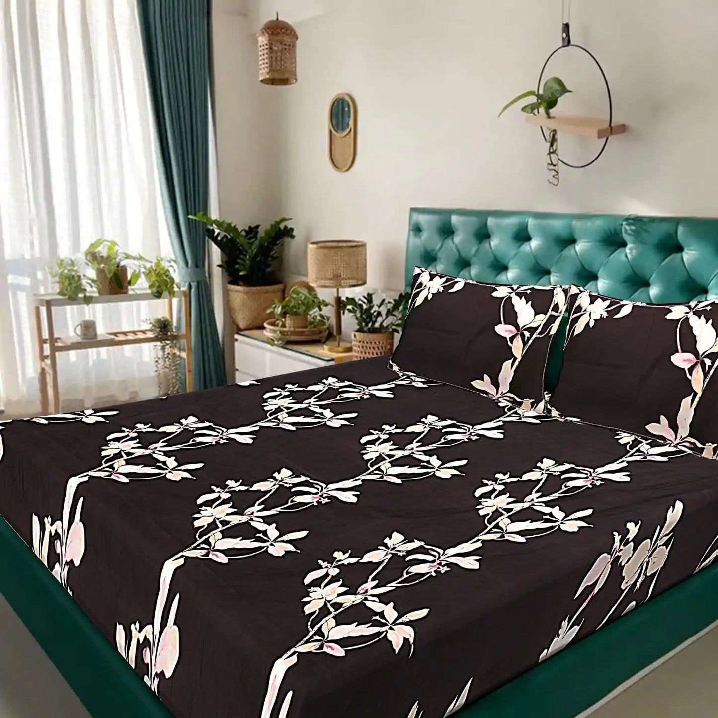 Floral Bale Double Bed Bedsheet