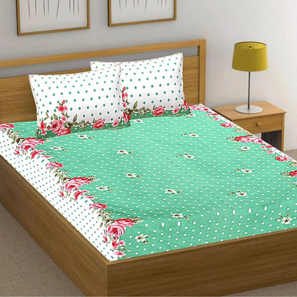 Floral Platter Double Bed Bedsheet