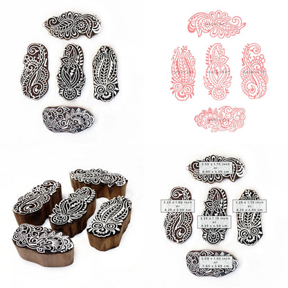 Paisley Wooden Printing Blocks