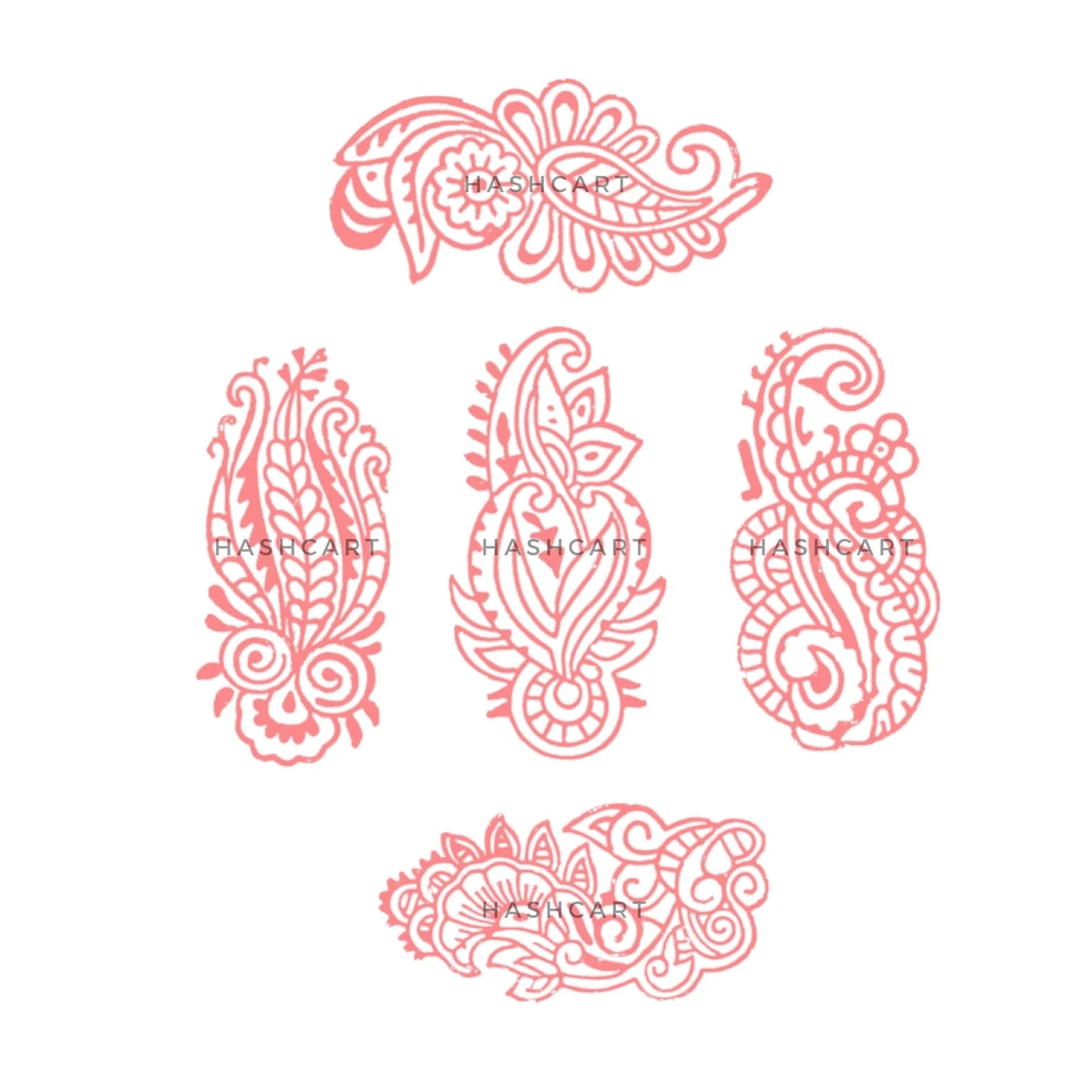 Paisley Wooden Printing Blocks