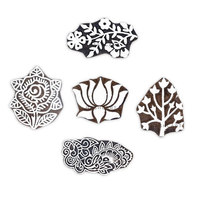 Lotus Floral Designs Printing Stamps